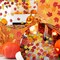 60g Fall Maple Leaf Confetti, Autumn Table Scatter Confetti, Sequins Sprinkle Confetti, Party Decoration Confetti, for Wedding, Birthday, Baby Shower, Halloween, Thanksgiving, Photoshoot, etc